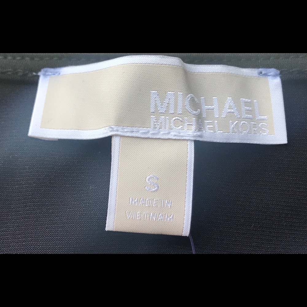 🌷 MICHAEL KORS Black Faux Wrap Flounce Dress - Picture 5 of 8